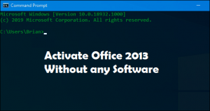 Office 2013 Activation without any Software
