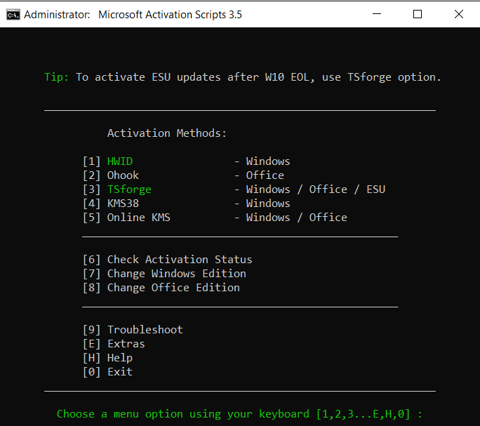 Microsoft Activation Scripts