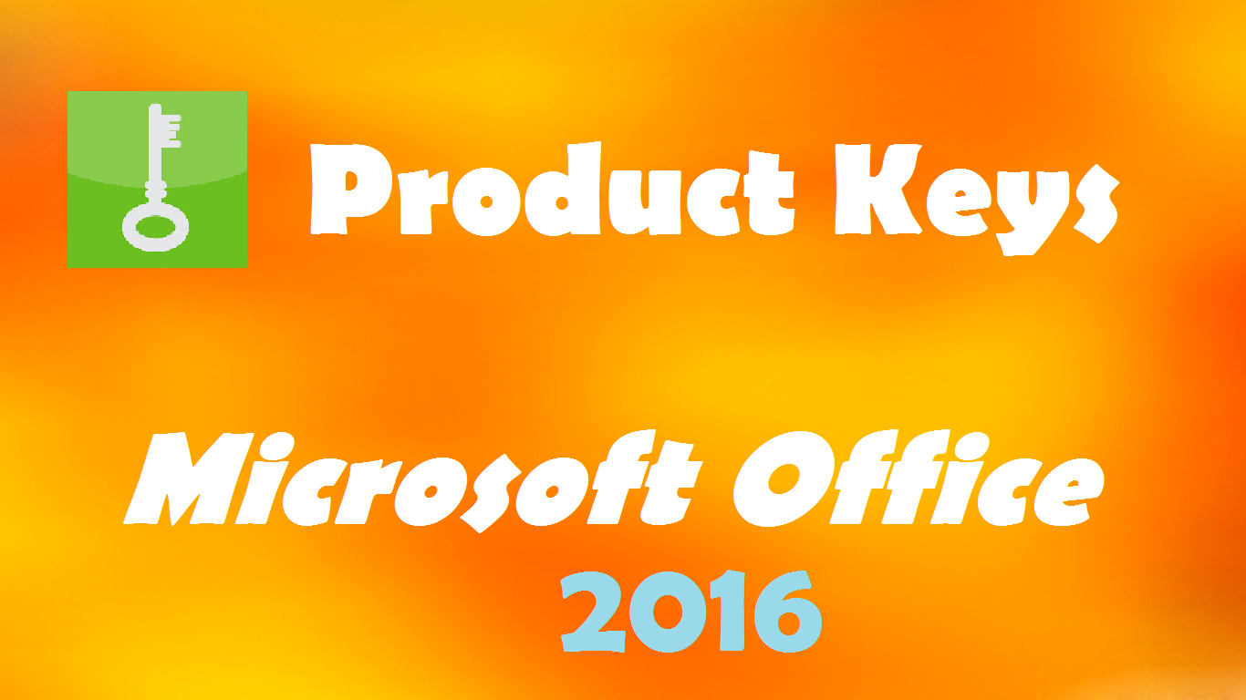 product key for microsoft office 2016 free
