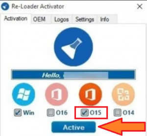 O15 to activate Office 2013
