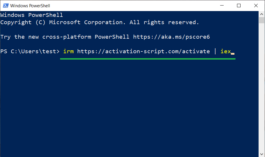 Run Activation Script Run Activation Script